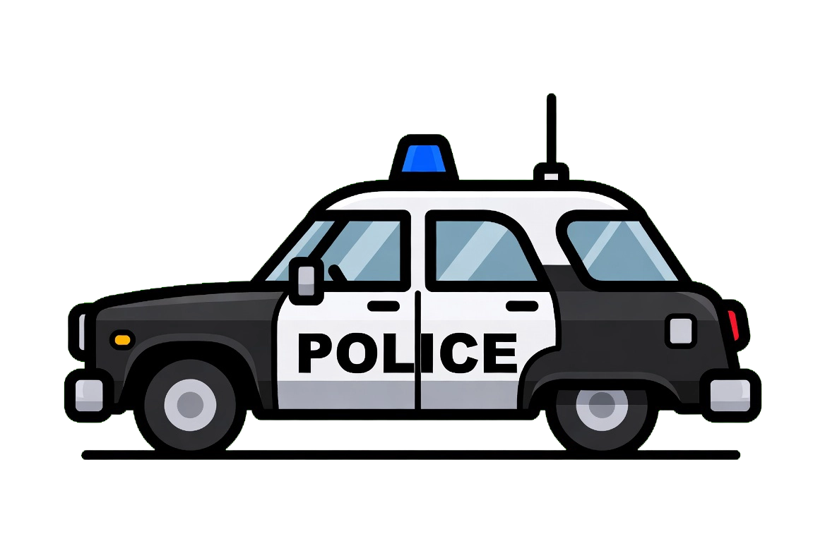 Patrol police vehicle