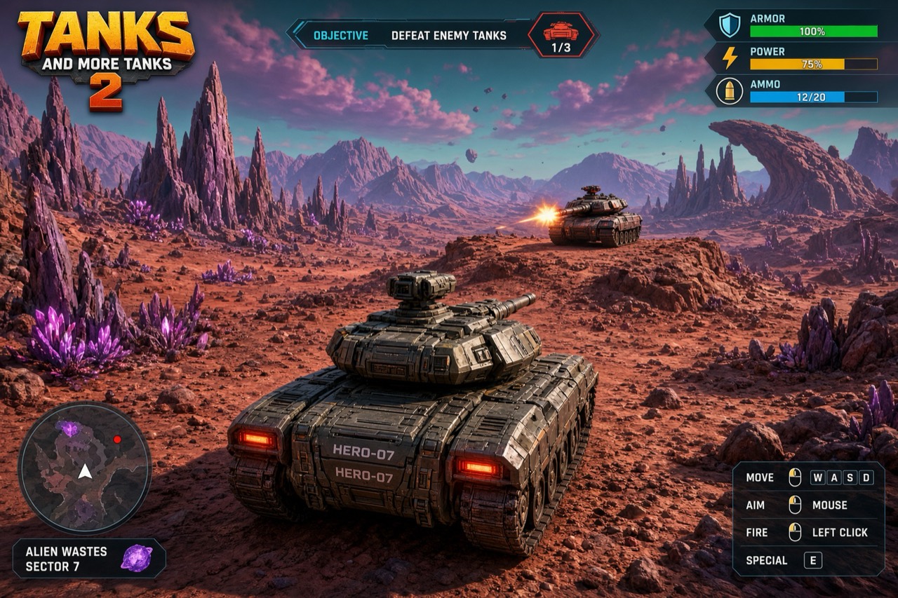 Crater Basin — Tanks V3 game cover